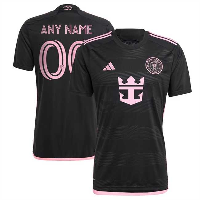 Mens Inter Miami CF Blank Black 2024-25 Away Soccer Jersey